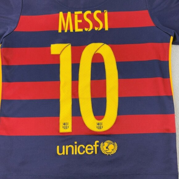 Nike FC Barcelona Jersey Messi 10 Youth Size L - Picture 11 of 13